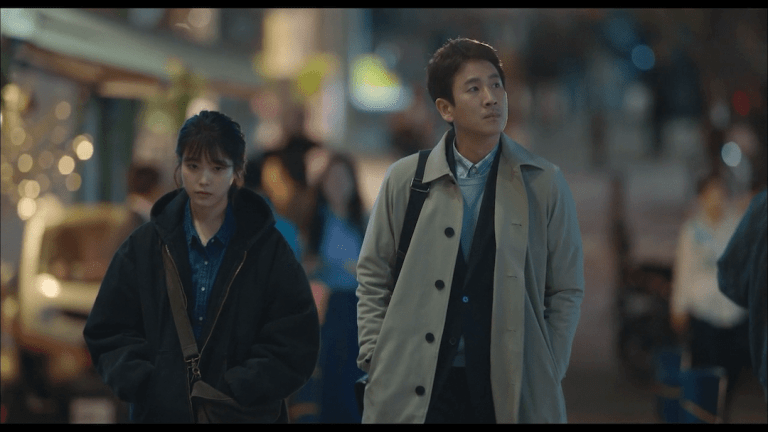 My Mister leads walking on a street 