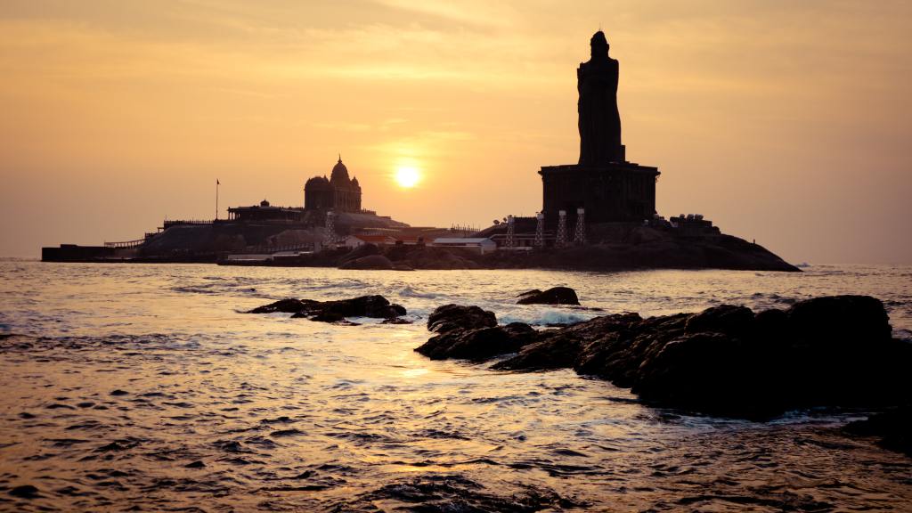 Thiruvalluvar statue in Kanyakumari 