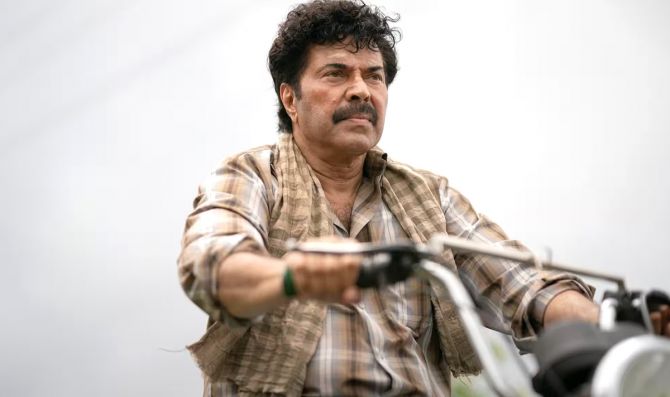 A person riding the motorcycle