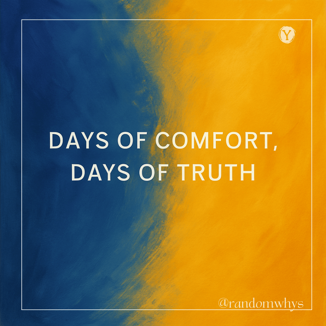 An abstract digital painting depicting a blend of soft pastel swirls and sharper, darker lines—symbolizing the emotional contrast between comfort and confronting truth.