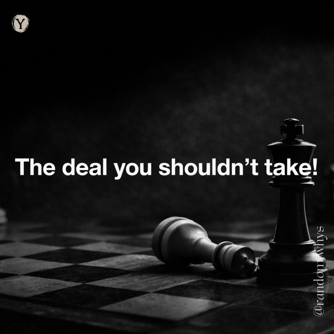 A stark chessboard moment symbolising power, strategy, and costly decisions—some deals are designed to be lost. @randomwhys